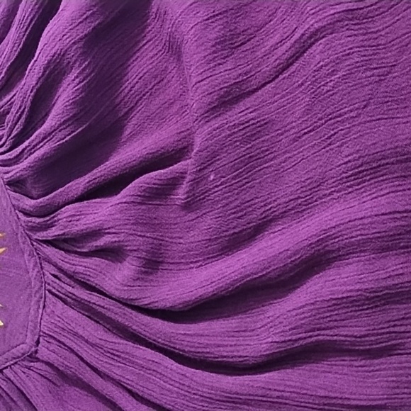 Advance Apparel Free Size Rayon Gauze Art to Wear Boho Tank Dress Pockets - Picture 9 of 14